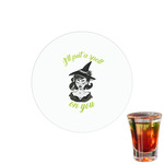 Witches On Halloween Printed Drink Topper - 1.5" (Personalized)