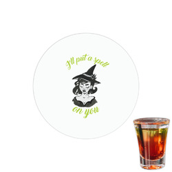 Witches On Halloween Printed Drink Topper - 1.5" (Personalized)
