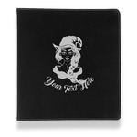 Witches On Halloween Leather Binder - 1" - Black (Personalized)