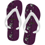 Witches On Halloween Flip Flops - Medium (Personalized)