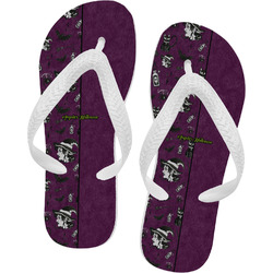 Witches On Halloween Flip Flops - XSmall (Personalized)