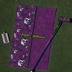 Witches On Halloween Golf Towel Gift Set (Personalized)