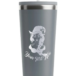 Witches On Halloween RTIC Everyday Tumbler with Straw - 28oz - Grey - Double-Sided (Personalized)