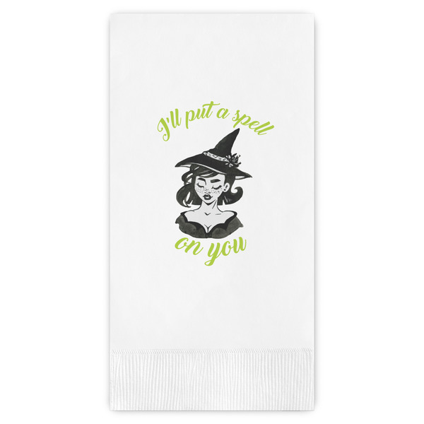 Custom Witches On Halloween Guest Paper Towels - Full Color (Personalized)