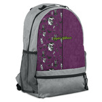 Witches On Halloween Backpack - Grey (Personalized)