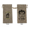 Witches On Halloween Large Burlap Gift Bags - Front & Back