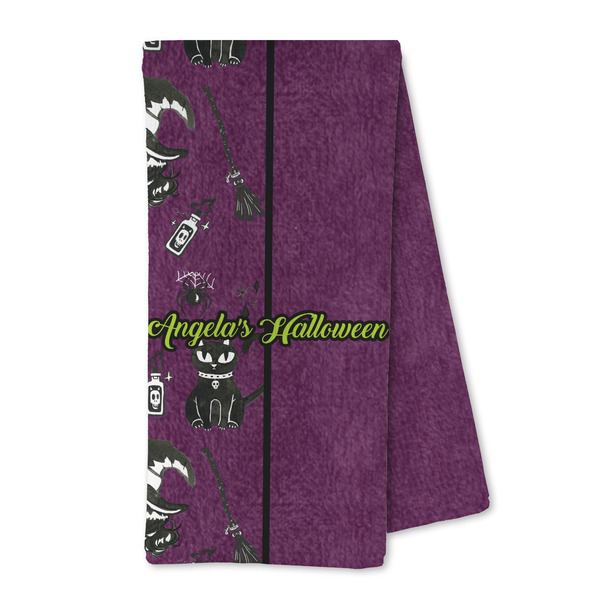 Custom Witches On Halloween Kitchen Towel - Microfiber (Personalized)