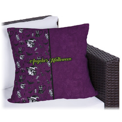 Witches On Halloween Outdoor Pillow - 18" (Personalized)