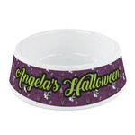 Witches On Halloween Plastic Dog Bowl - Small (Personalized)