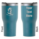 Witches On Halloween RTIC Tumbler - Dark Teal - Laser Engraved - Double-Sided (Personalized)