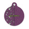 Witches On Halloween Round Pet Tag