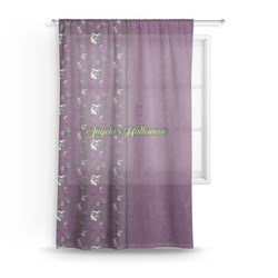 Witches On Halloween Sheer Curtain - 50"x84" (Personalized)