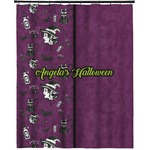 Witches On Halloween Extra Long Shower Curtain - 70"x84" (Personalized)