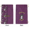 Witches On Halloween Small Laundry Bag - Front & Back View