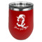 Witches On Halloween Stainless Wine Tumblers - Red - Double Sided - Front