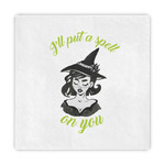 Witches On Halloween Decorative Paper Napkins (Personalized)