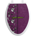 Witches On Halloween Toilet Seat Decal - Elongated (Personalized)