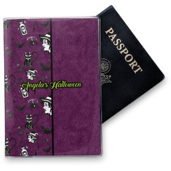 Witches On Halloween Vinyl Passport Holder (Personalized)