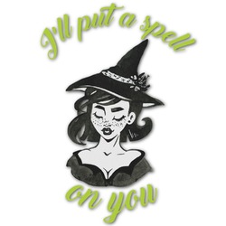 Witches On Halloween Graphic Decal - Medium (Personalized)