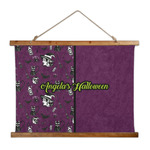 Witches On Halloween Wall Hanging Tapestry - Wide (Personalized)