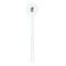 Witches On Halloween White Plastic 5.5" Stir Stick - Round - Single Stick