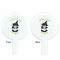 Witches On Halloween White Plastic 7" Stir Stick - Double Sided - Round - Front & Back