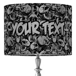 Skulls 16" Drum Lamp Shade - Fabric (Personalized)