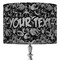 Skulls 16" Drum Lampshade - ON STAND (Fabric)