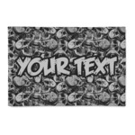 Skulls 2' x 3' Indoor Area Rug (Personalized)