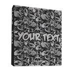 Skulls 3 Ring Binder - Full Wrap - 1" (Personalized)