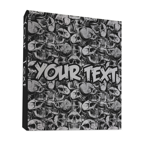 Custom Skulls 3 Ring Binder - Full Wrap - 1" (Personalized)