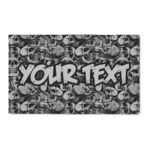 Skulls 3' x 5' Indoor Area Rug (Personalized)