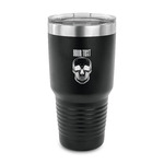 Skulls 30 oz Stainless Steel Tumbler - Black - Single Sided (Personalized)