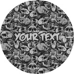 Skulls Multipurpose Round Labels - 5" (Personalized)