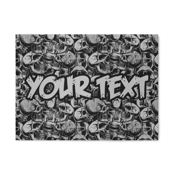 Custom Skulls 5' x 7' Patio Rug (Personalized)