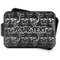 Skulls Aluminum Baking Pan - Black Lid - FRONT w/lid off