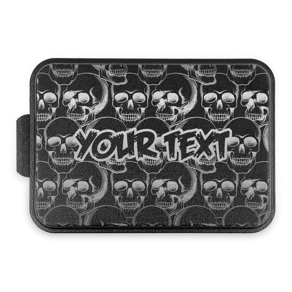 Custom Skulls Aluminum Baking Pan with Black Lid (Personalized)