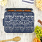 Skulls Aluminum Baking Pan - Navy Lid - LIFESTYLE