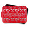 Skulls Aluminum Baking Pan - Red Lid - FRONT w/lif off