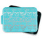 Skulls Aluminum Baking Pan - Teal Lid - FRONT w/ lid off