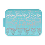 Skulls Aluminum Baking Pan with Teal Lid (Personalized)