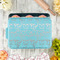 Skulls Aluminum Baking Pan - Teal Lid - LIFESTYLE