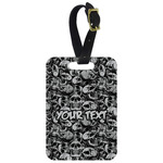 Skulls Metal Luggage Tag w/ Name or Text