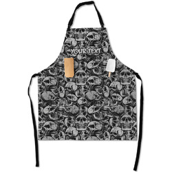 Skulls Apron With Pockets w/ Name or Text