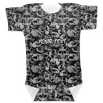 Skulls Baby Bodysuit 3-6 (Personalized)