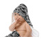 Skulls Baby Hooded Towel on Child