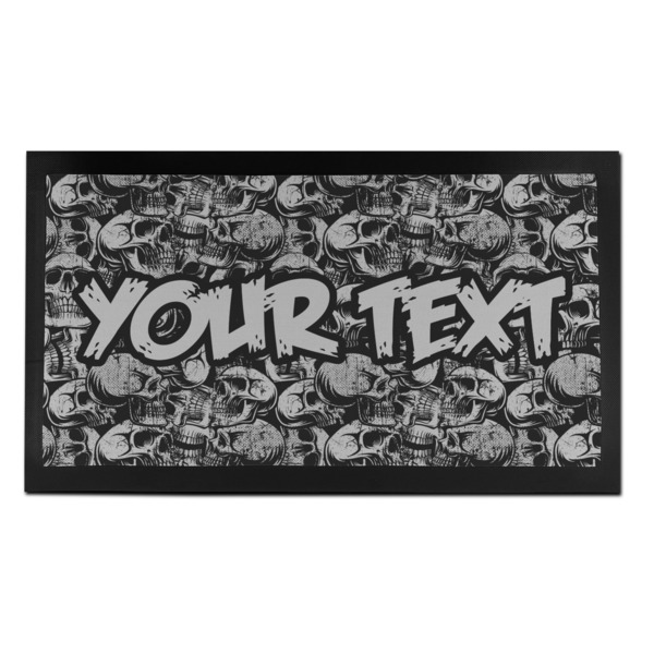 Custom Skulls Bar Mat - Small (Personalized)