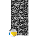 Skulls Beach Towel (Personalized)