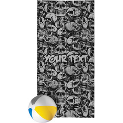 Skulls Beach Towel (Personalized)