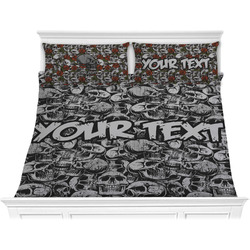 Skulls Comforter Set - King (Personalized)